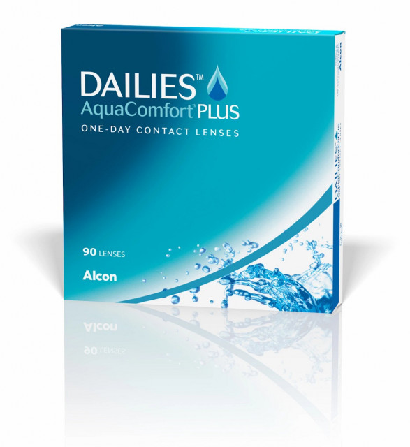 Denní kontaktní čočky Dailies AquaComfort Plus, 90 ks v balení