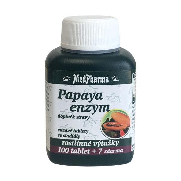 Papaya enzym - cucavé pastilky bez cukru