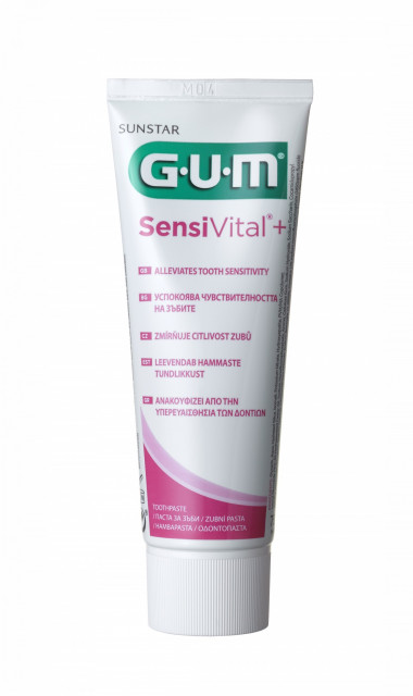 Gelová zubní pasta pro citlivé zuby Gum SensiVital 75 ml