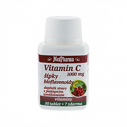 Vitamin C 1000 mg s šípky, prodloužený účinek