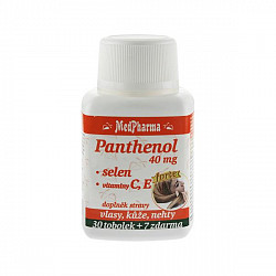 Panthenol 40 mg + selen + vitaminy C, E